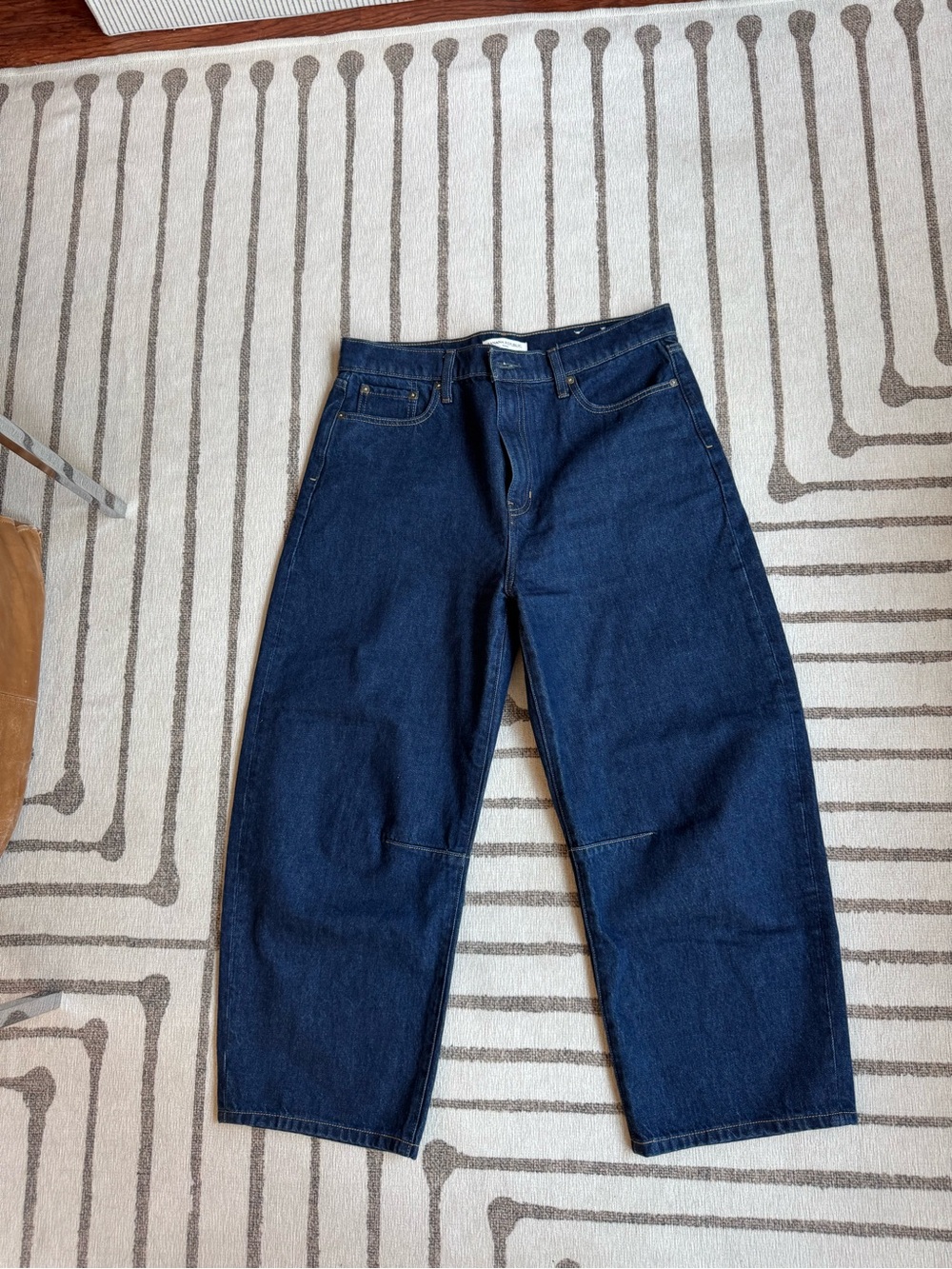 Banana Republic Dark Blue Cropped Wide-Leg Jeans